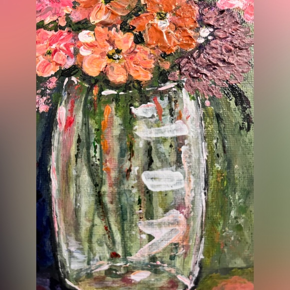 Original acrylic still life “Flores” 8x10 - Picture 8 of 10